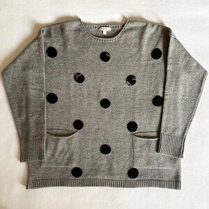 Laura Petite Polka dot Sweater - Medium